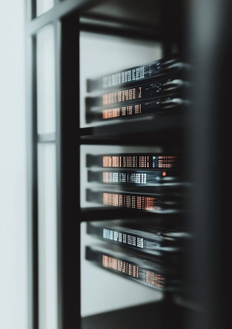 Server Rack Close-Up